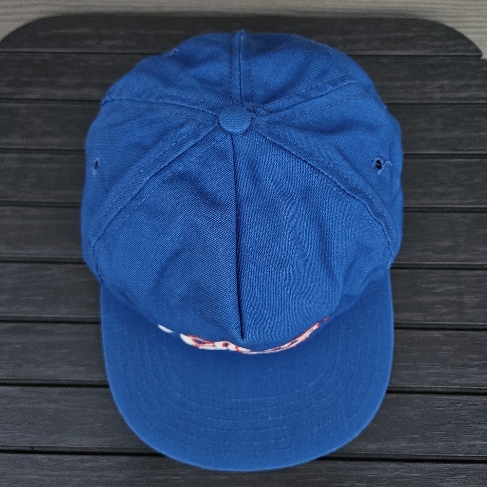 Vintage 90s Cheers Boston TV Show Restaurant Snapback Hat Cap Made in USA Blue - Picture 6 of 9